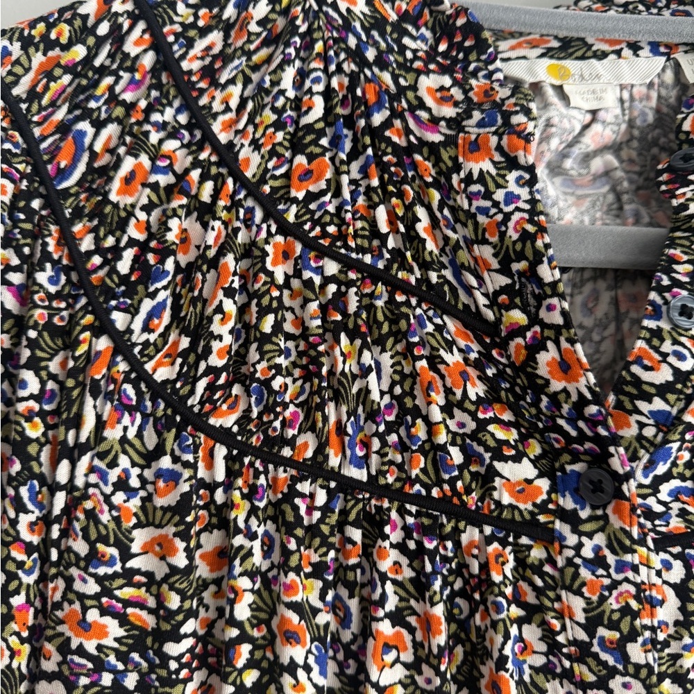 Boden Ruched Yoke Floral Blouse - Picture 4 of 7
